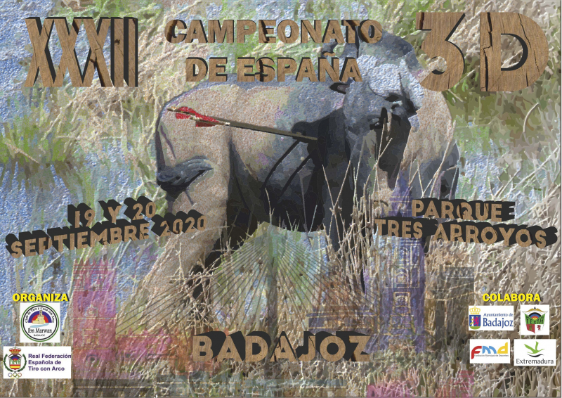 CAMPEONATO DE ESPAÑA Y 4ª TIRADA LIGA NACIONAL RFETA DE 3D - BADAJOZ 2020 - Inscríbete