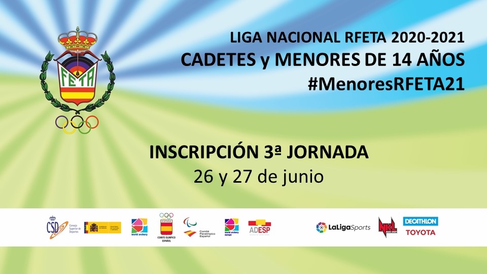 3ª JORNADA LIGA NACIONAL RFETA CADETES Y MENORES DE 14 AÑOS 2020-2021 - Register