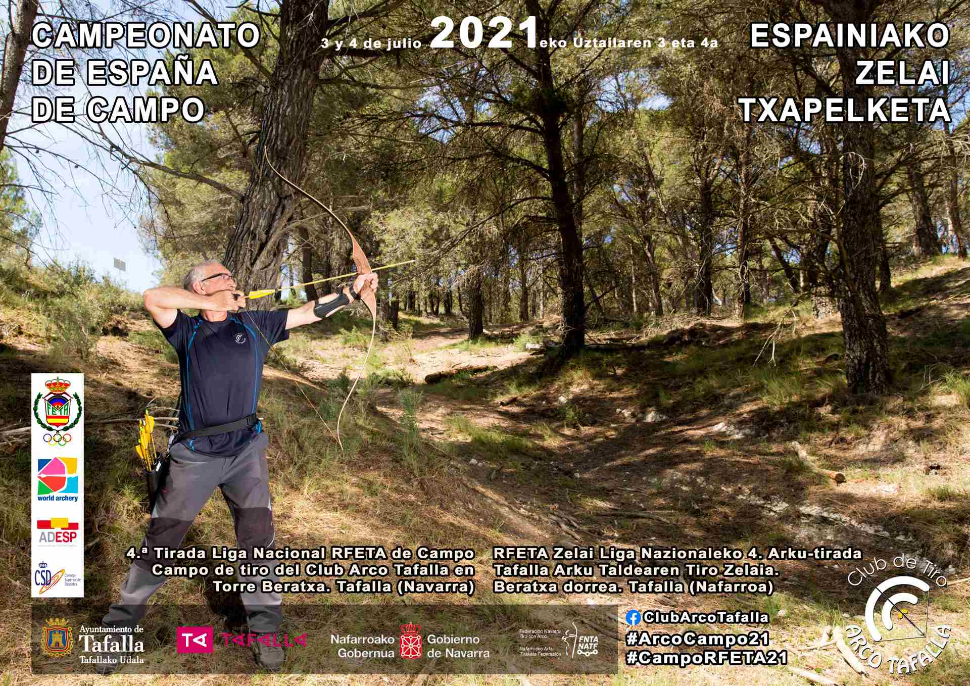 CAMPEONATO DE ESPAÑA / 4ª TIRADA LIGA NACIONAL RFETA DE CAMPO - TAFALLA  2021 - Inscríbete
