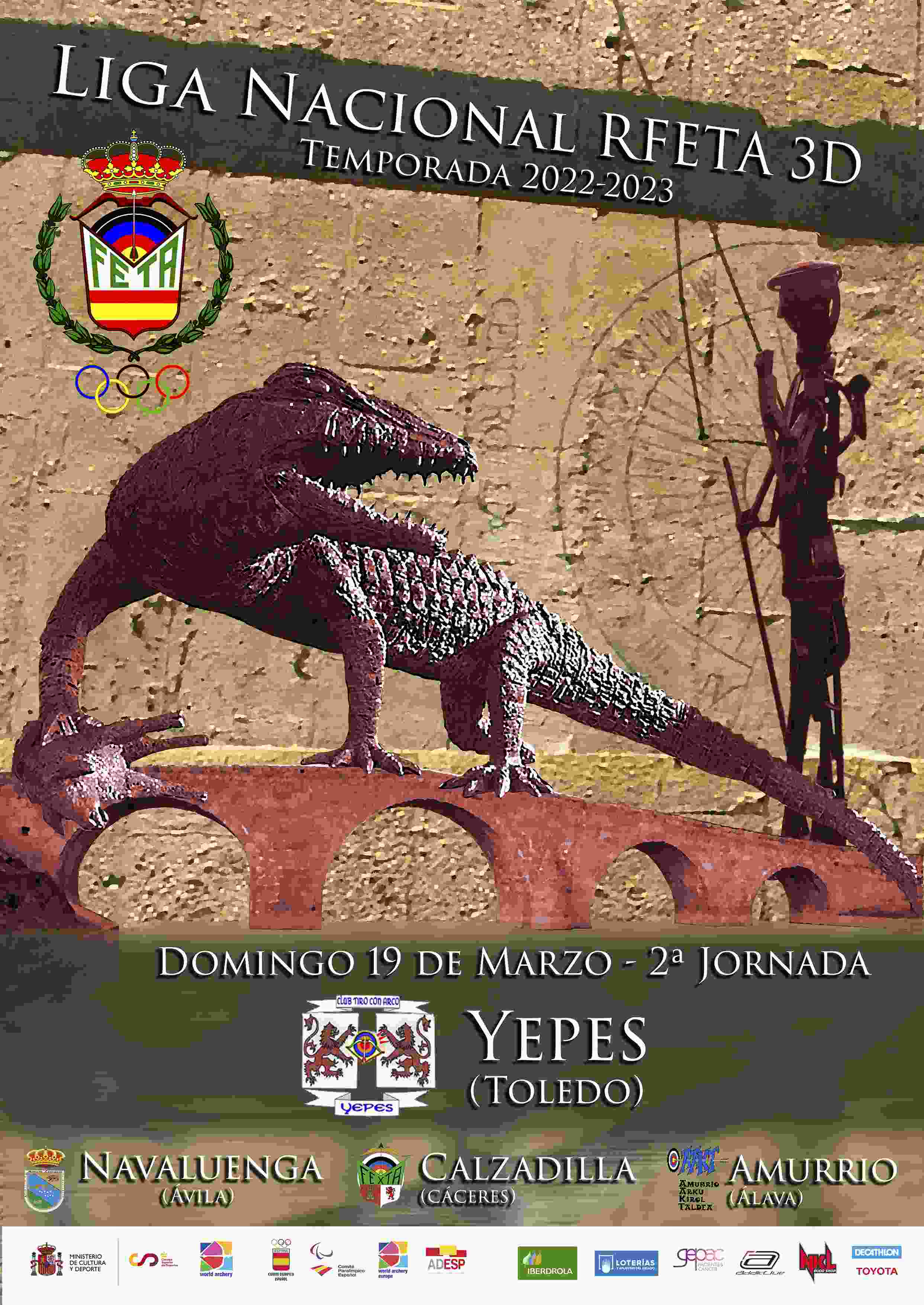 2ª TIRADA LIGA NACIONAL RFETA DE 3D - YEPES 2023 - Inscríbete