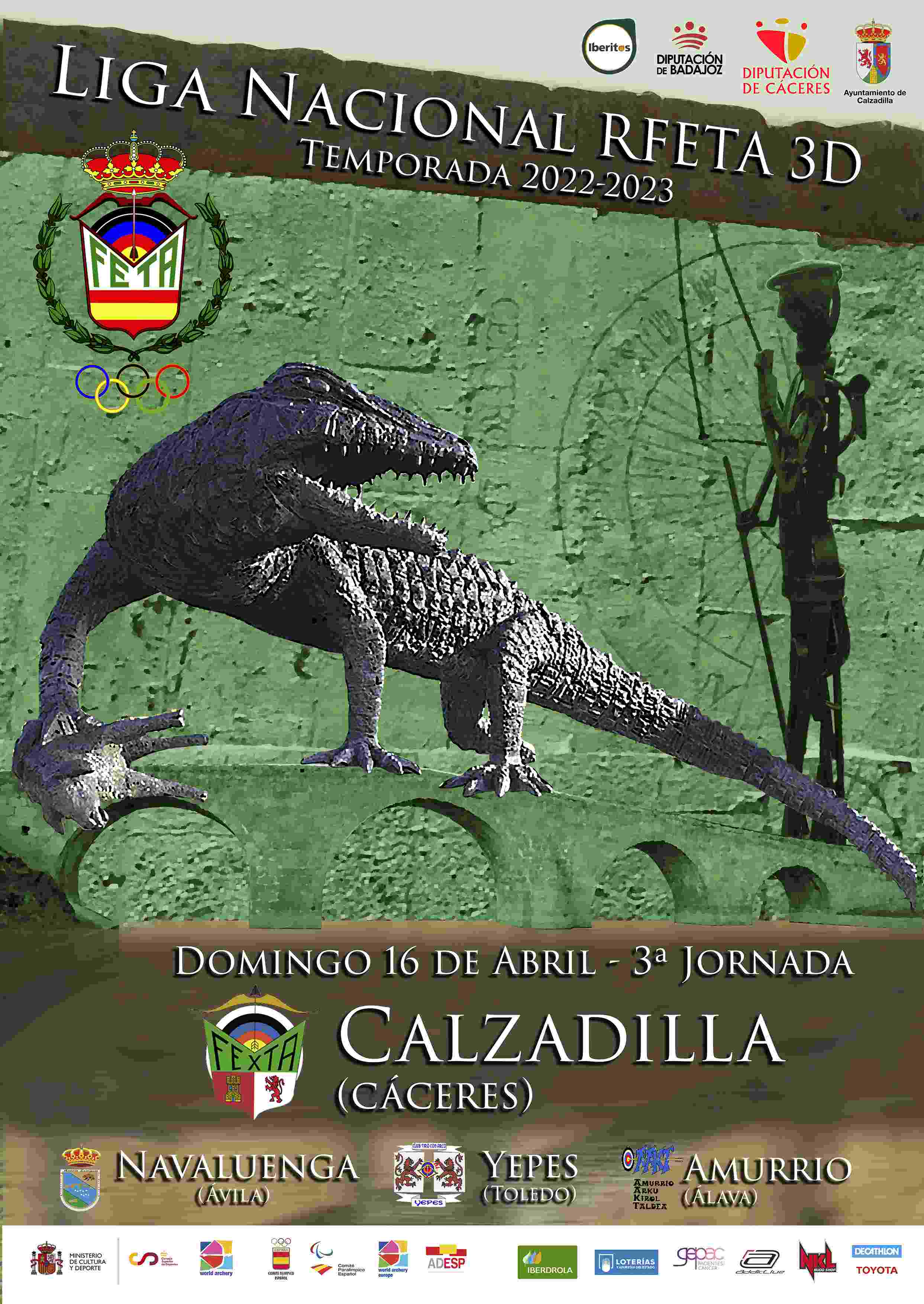 3ª TIRADA LIGA NACIONAL RFETA DE 3D - CALZADILLA 2023 - Inscríbete