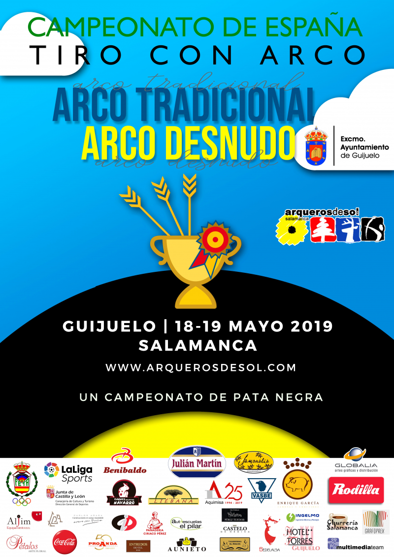 CAMPEONATO DE ESPAÑA DE ARCO TRADICIONAL Y DESNUDO - GUIJUELO 2019 - Inscríbete