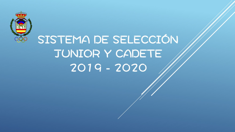 SISTEMA DE SELECCIÓN EQUIPO NACIONAL JUNIOR Y CADETE 2020 - Inscríbete