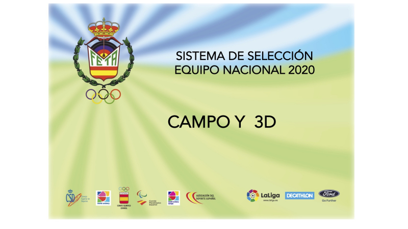 SISTEMA DE SELECCIÓN EQUIPO NACIONAL CAMPO Y 3D 2020 - Inscríbete
