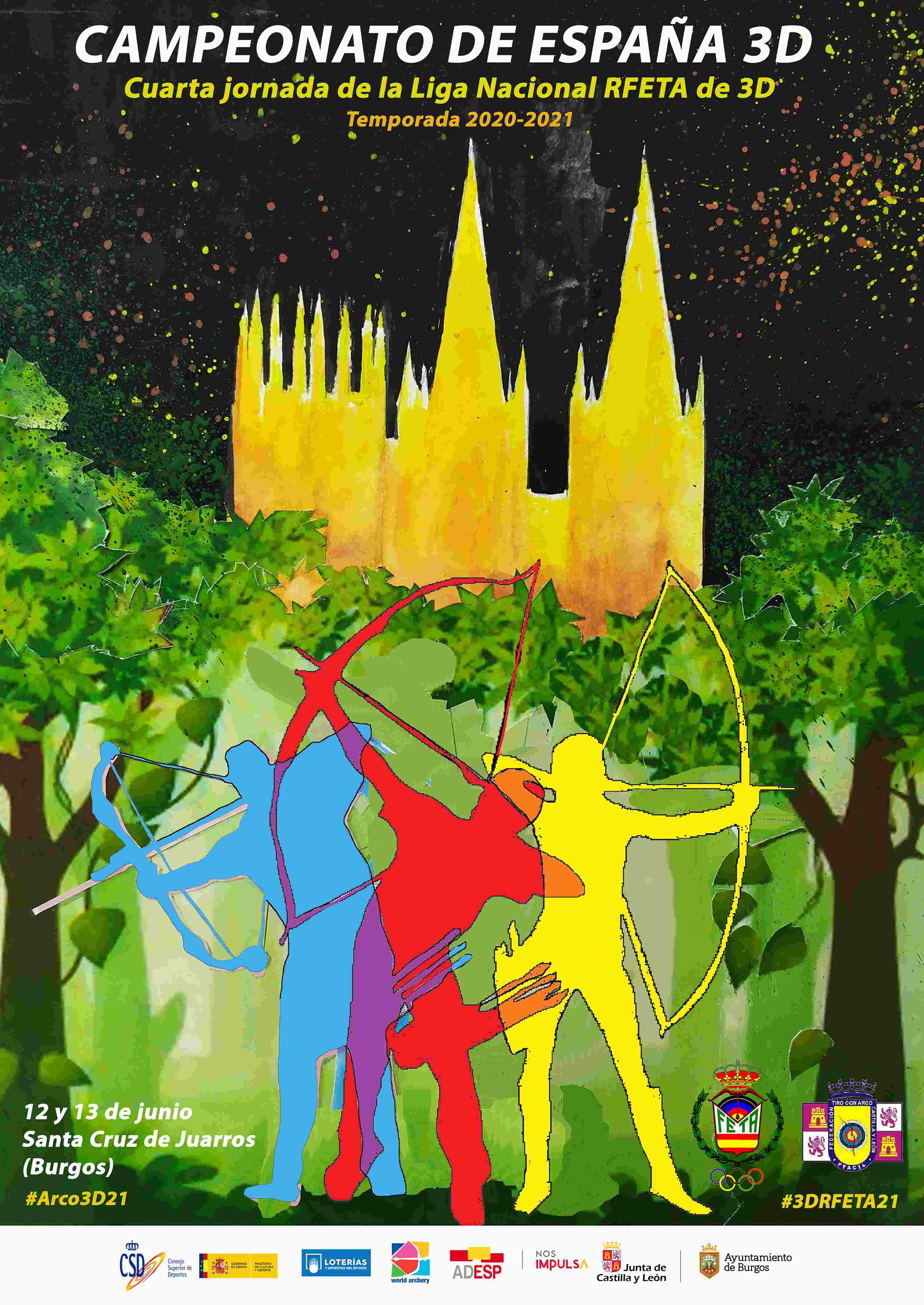 CAMPEONATO DE ESPAÑA / 4ª TIRADA LIGA NACIONAL RFETA DE 3D - BURGOS 2021 - Inscríbete CAMPEONATO DE ESPAÑA / 4ª TIRADA LIGA NACIONAL RFETA DE 3D - BURGOS 2021 - Inscríbete